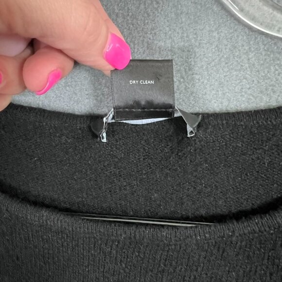 100% Cashmere Sweater Dress Long sleeve Mini Medium - Picture 4 of 6